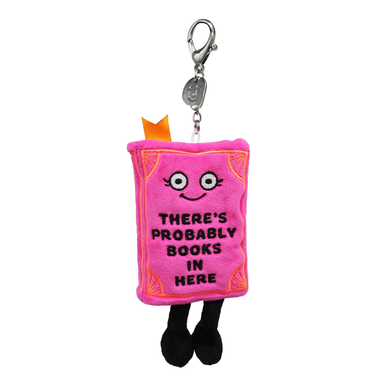 Book Plush Bag Charm - There's Probably Books in Here