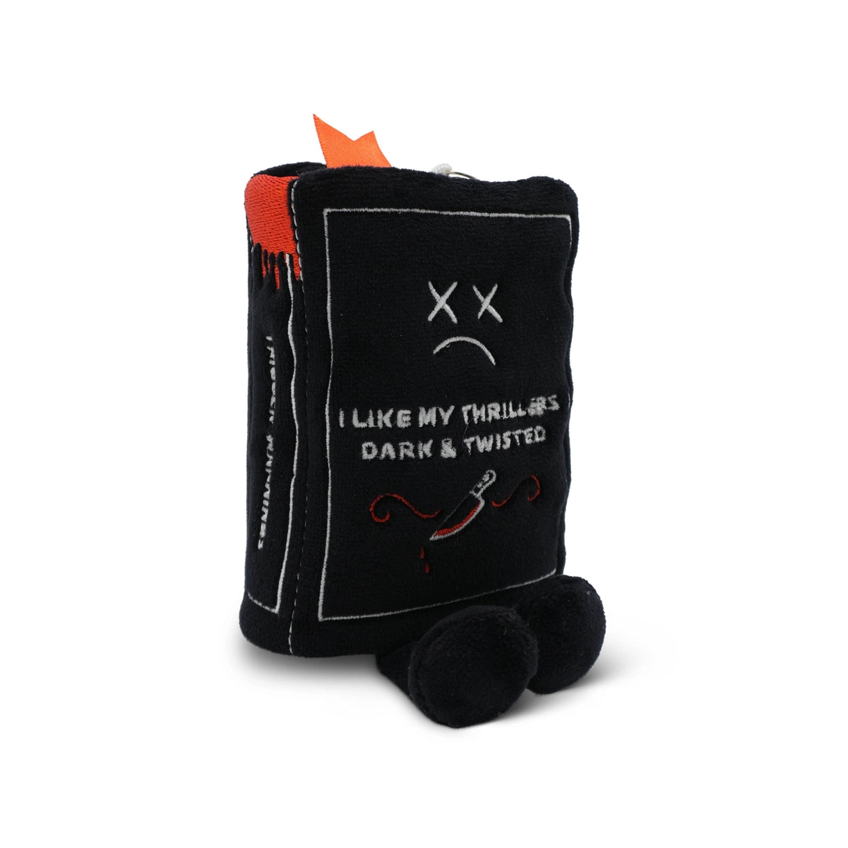 Book Plush Bag Charm - I Like My Thillers Dark & Twisted
