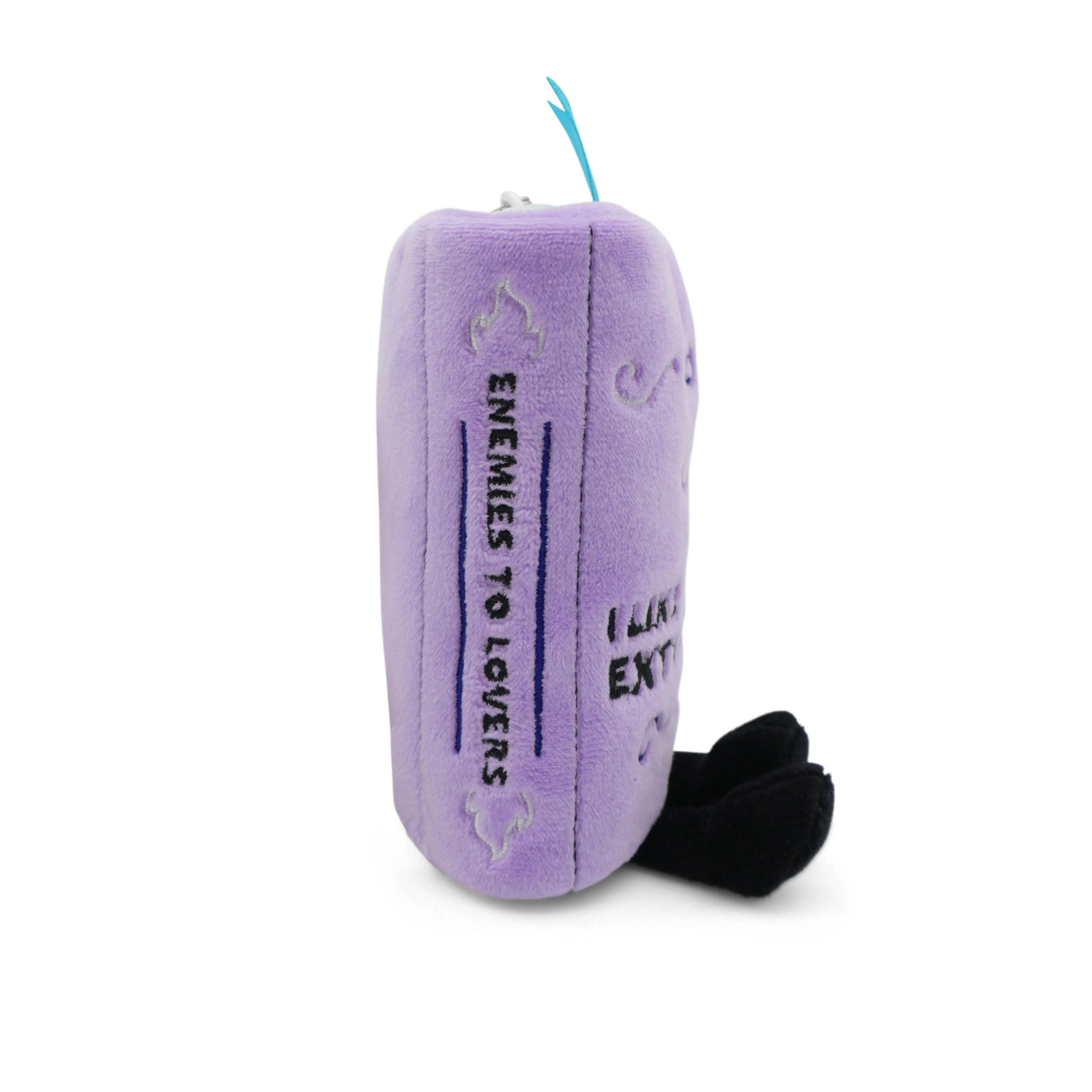 Book Plush Bag Charm -  I Like My Books Extra Spicy