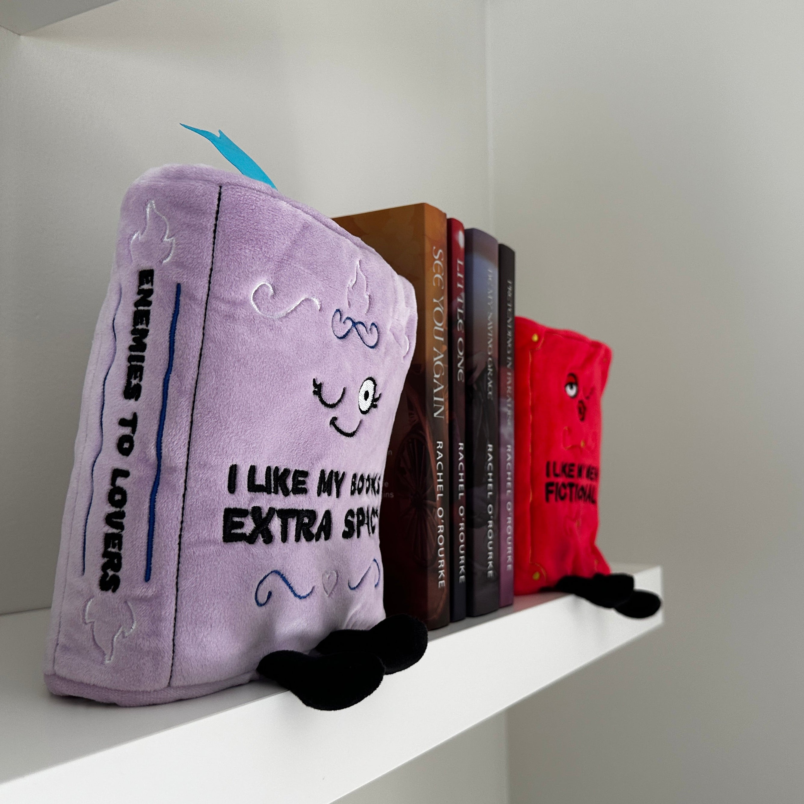 Book Plushie - I Like My Books Extra Spicy