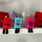 Book Plush Bag Charm - Building My Dream Library