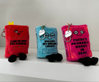 Book Plush Bag Charm - Building My Dream Library