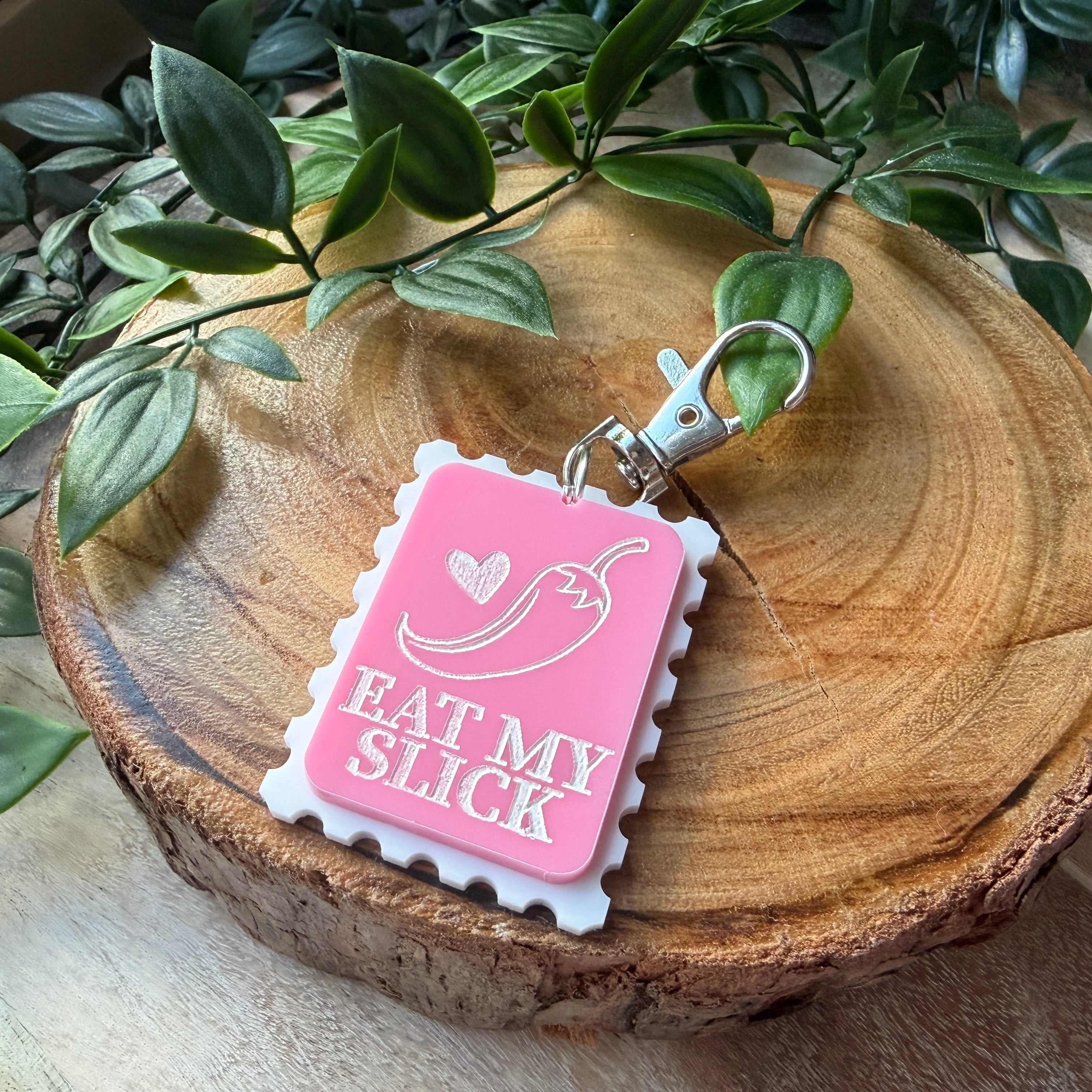 Book Stamp Keychains