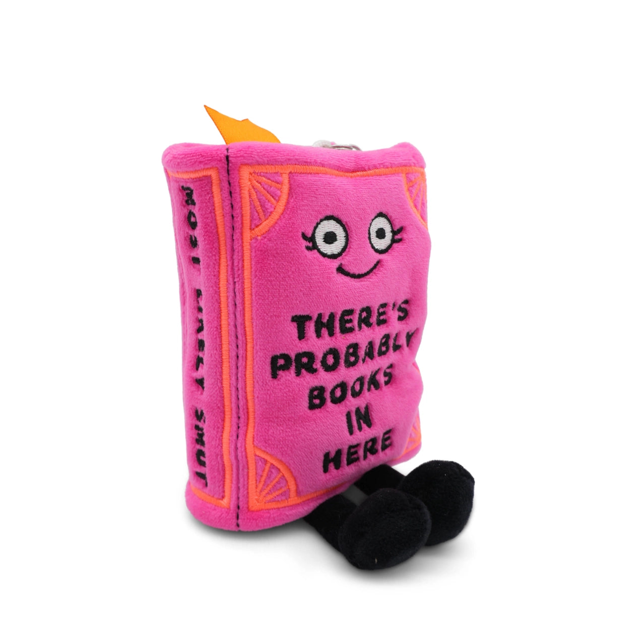 Book Plush Bag Charm - There's Probably Books in Here